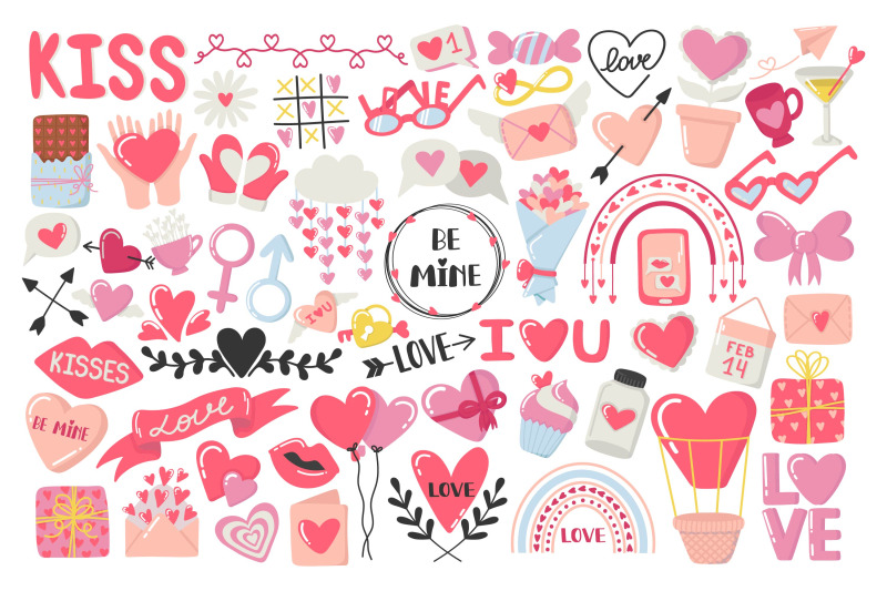 valentine-039-s-day-doodles-set