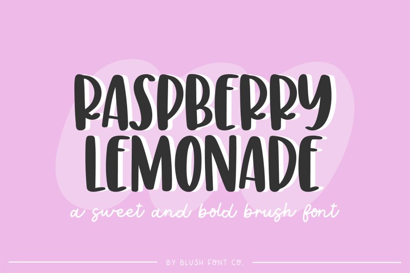 raspberry-lemonade-brush-font