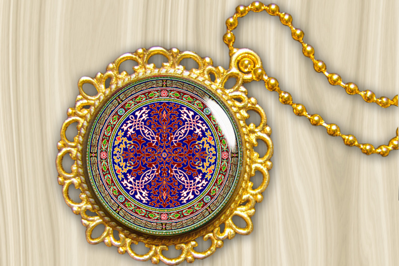 digital-collage-sheet-oriental-ornament