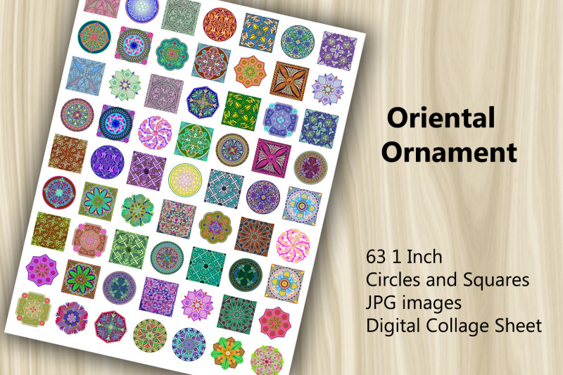 digital-collage-sheet-oriental-ornament