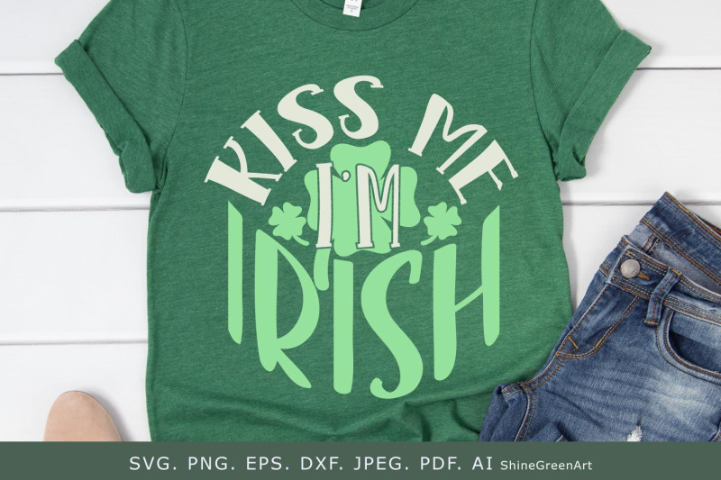 kiss-me-i-039-m-irish-svg-st-patrick-039-s-day-round-sign