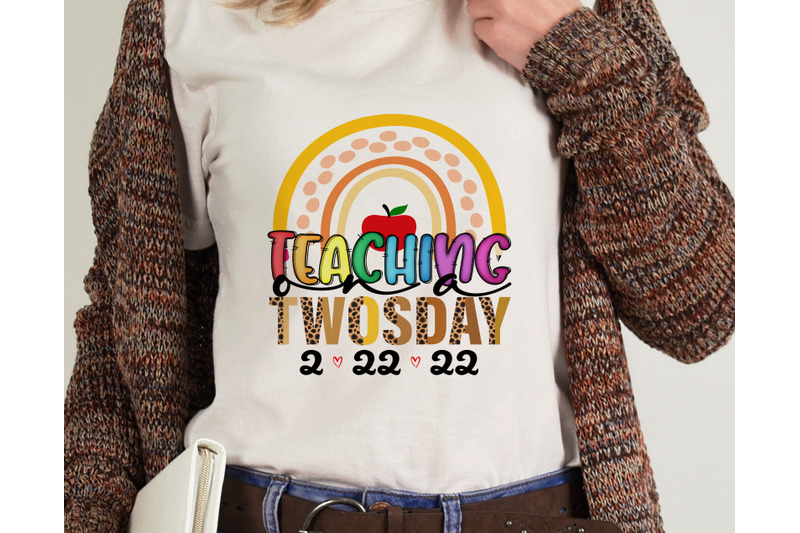 teaching-on-a-twosday-png-file-for-sublimation-twosday-rainbow-png