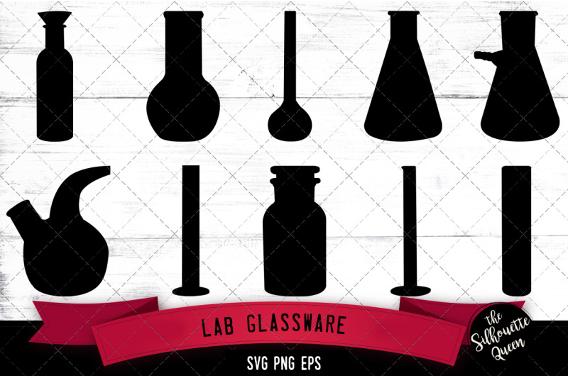 lab-glassware-silhouette-vector