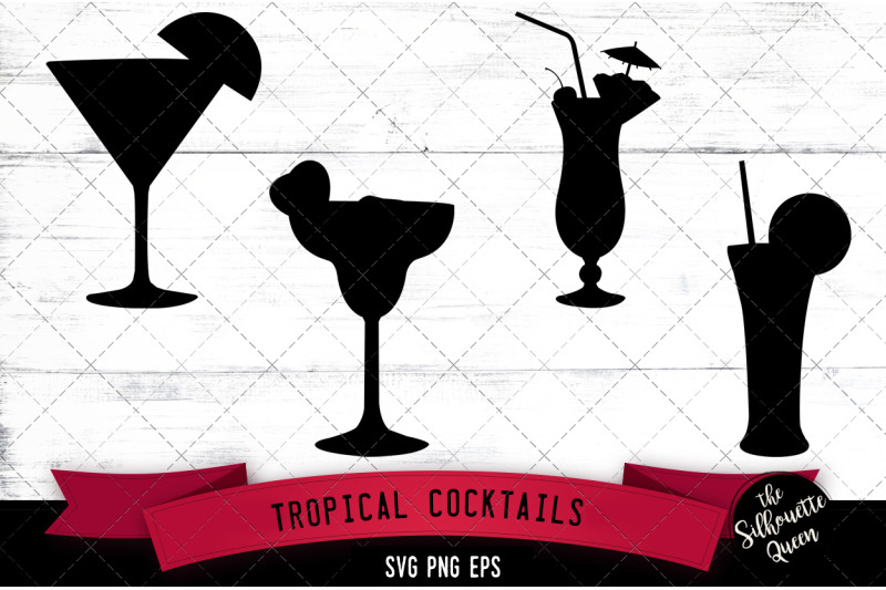 tropical-cocktails-silhouette-vector