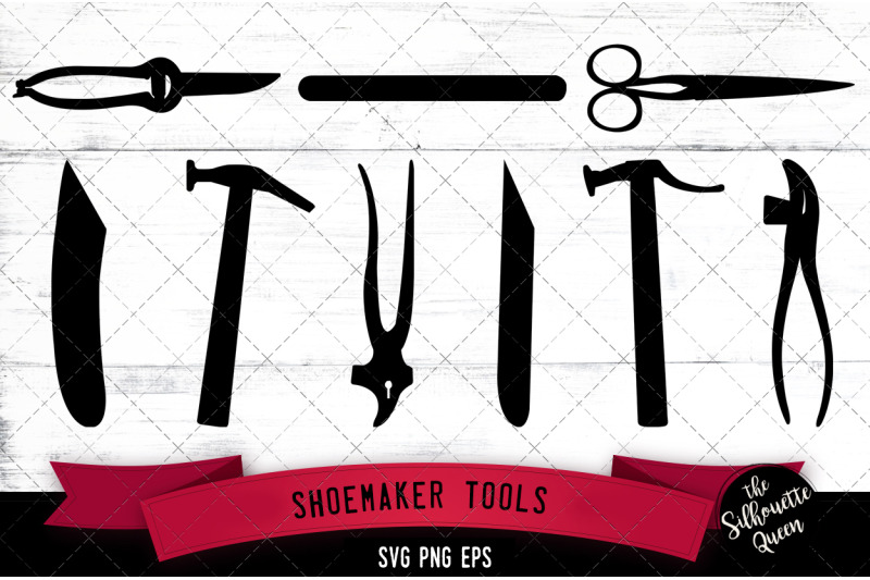 shoemaker-tools-silhouette-vector