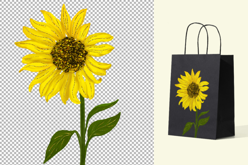 sunflowers-clipart-sublimation-decorative-flowers