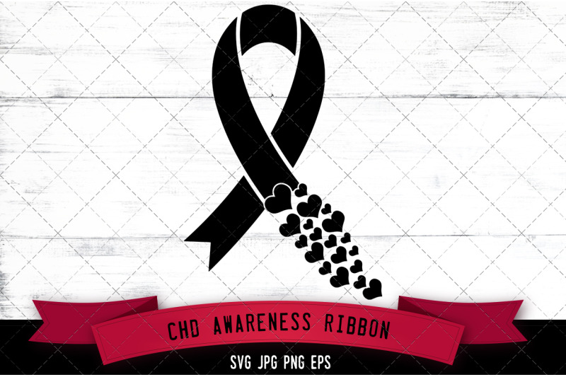 chd-awareness-ribbon-silhouette-vector