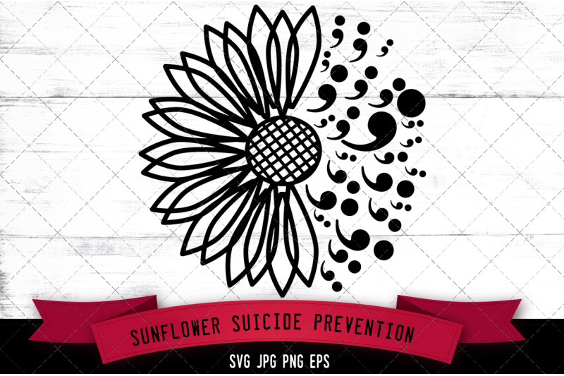 sunflower-suicide-prevention-silhouette-vector