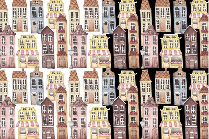 seamless-patterns-and-borders-quot-summer-town-quot