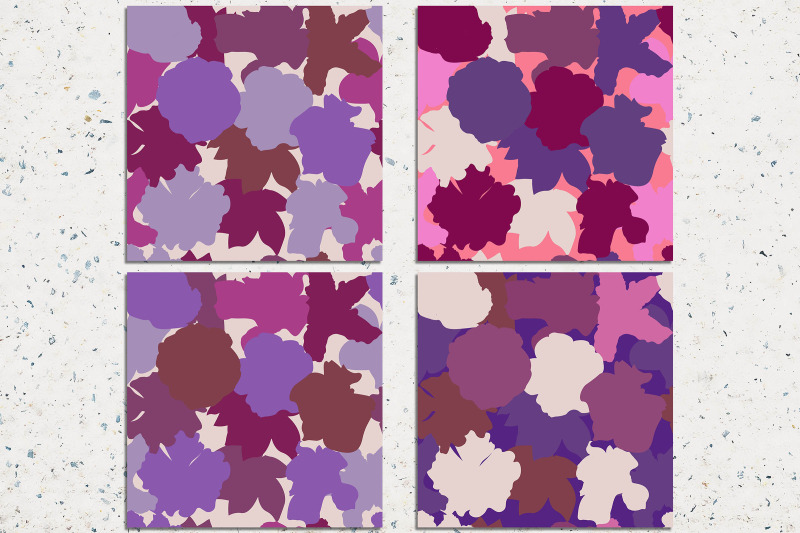 tropical-flowers-seamless-patterns