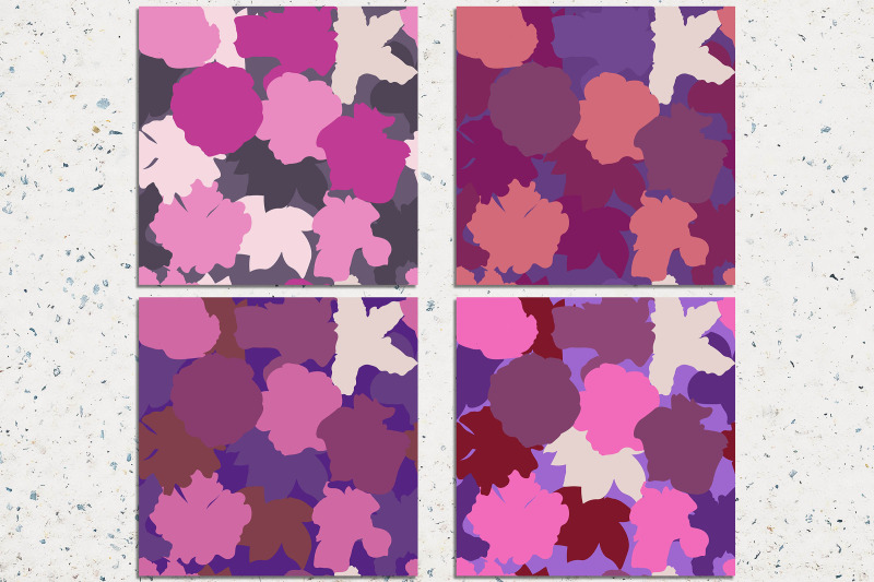 tropical-flowers-seamless-patterns