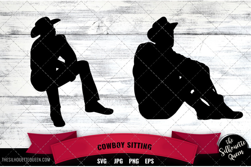 cowboy-sitting-silhouette-vector