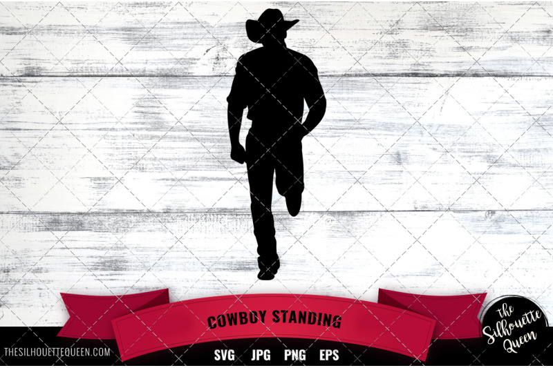 cowboy-standing-silhouette-vector