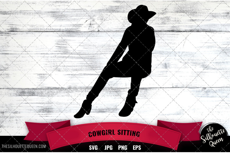 cowgirl-sitting-silhouette-vector
