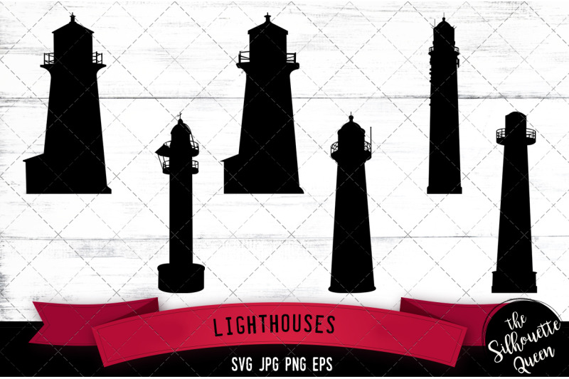 lighthouses-silhouette-vector