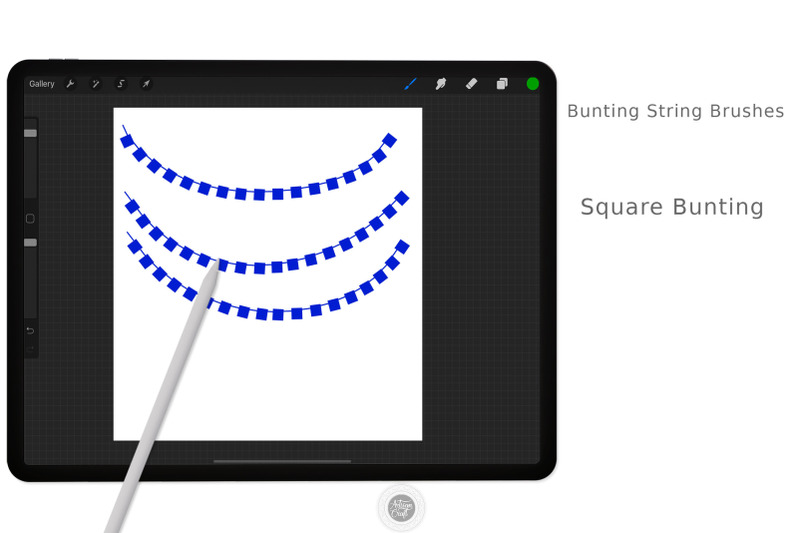 procreate-brush-set-heart-string-brush-bunting-flags-heart-procreat