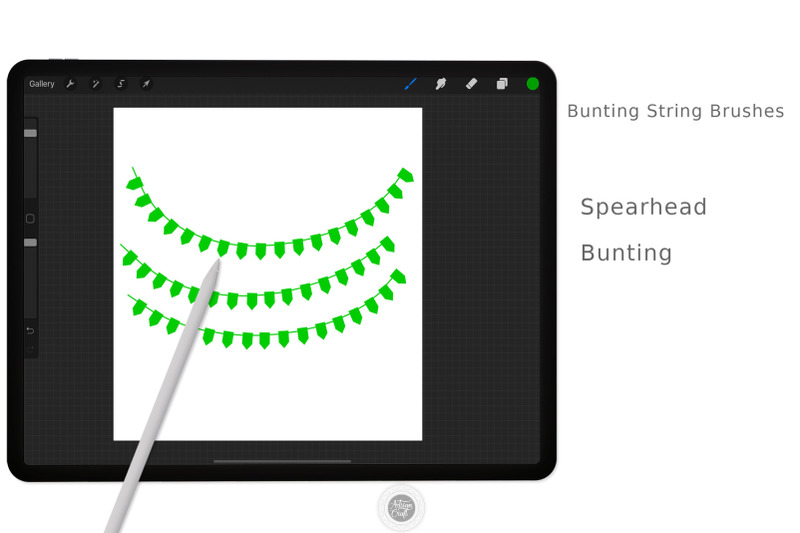 procreate-brush-set-heart-string-brush-bunting-flags-heart-procreat