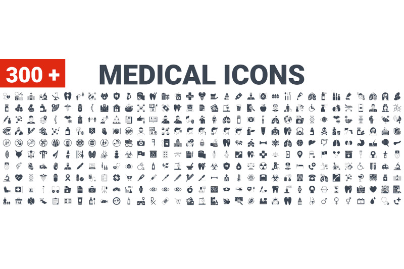 medical-vector-glyph-icons-set