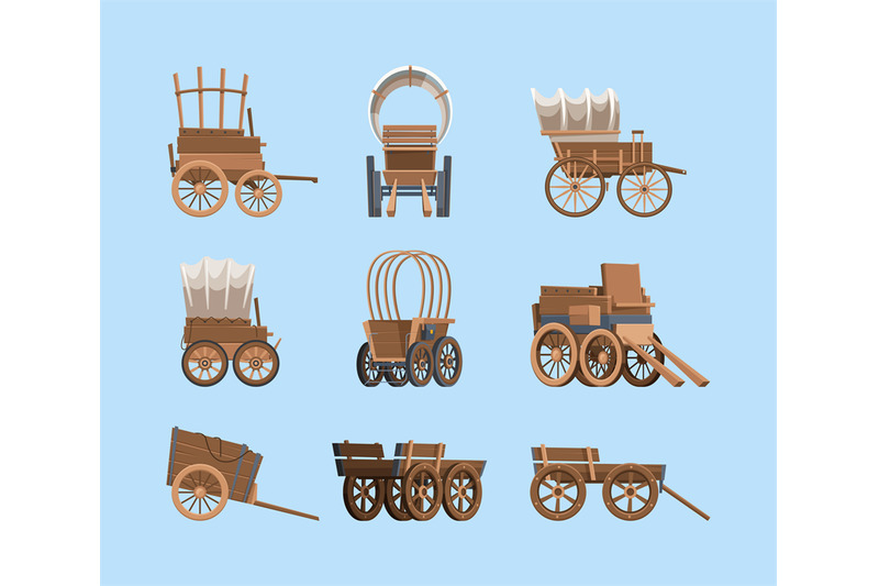 vintage-wagon-wooden-old-carriage-big-wheels-wild-west-ancient-transp