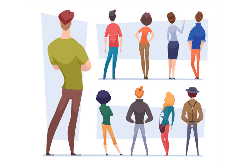 rear-view-people-standing-persons-in-casual-style-clothes-and-busines