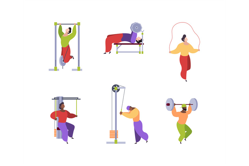 sport-people-stylized-flat-characters-making-exercises-healthy-lifest