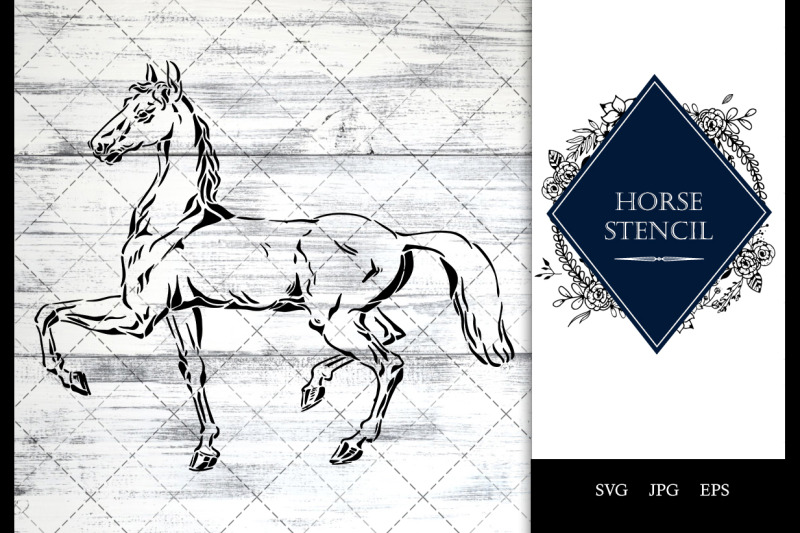 horse-stencil-vector-svg