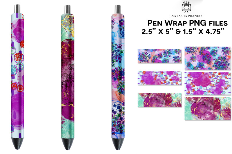 flower-pen-wrap-epoxy-pen-sublimation-wrap