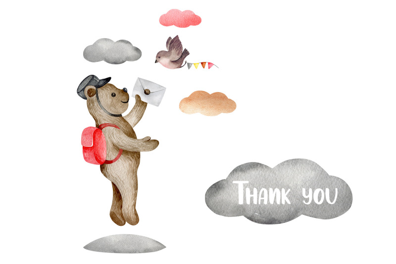 happy-postman-clipart-of-watercolor-illustrations