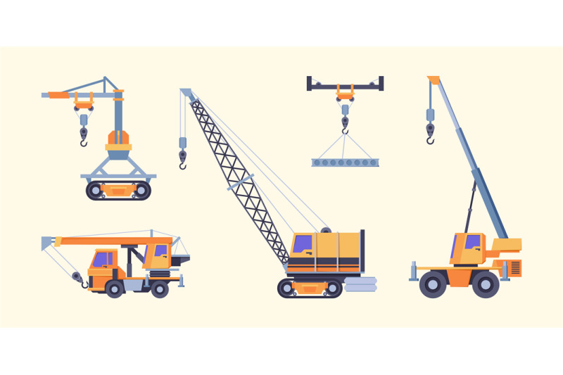 cranes-collection-industrial-loading-machines-for-builders-crane-rope