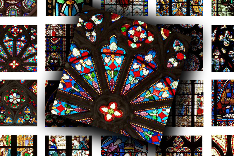 digital-collage-sheet-stained-glass-windows