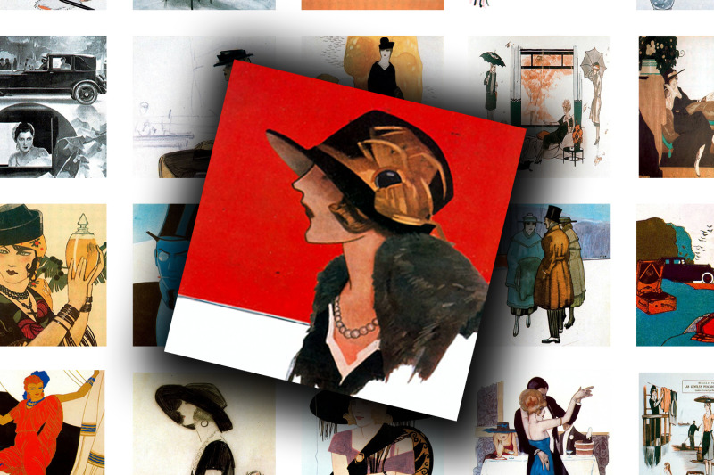 digital-collage-sheet-vintage-woman