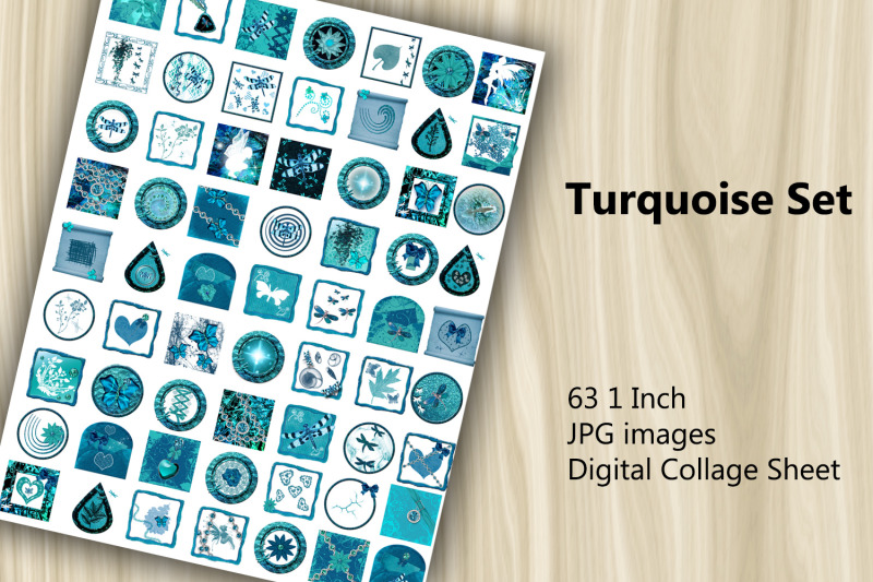 digital-collage-sheet-turquoise-set