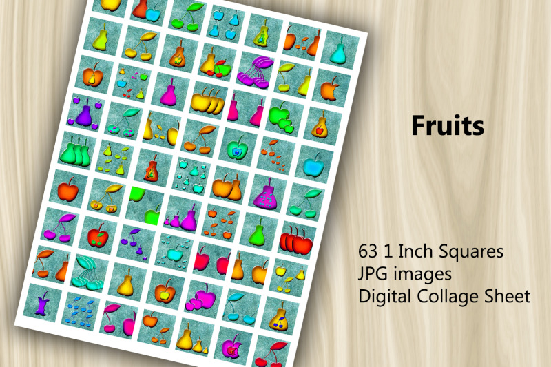 digital-collage-sheet-fruits