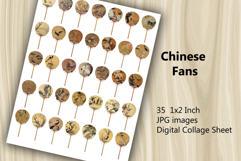 digital-collage-sheet-chinese-fans