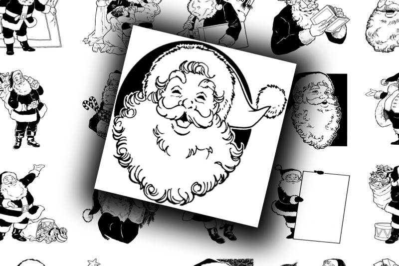 digital-collage-sheet-santa-claus