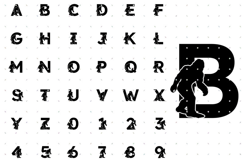 bigfoot-alphabet-and-numbers-svg-clipart