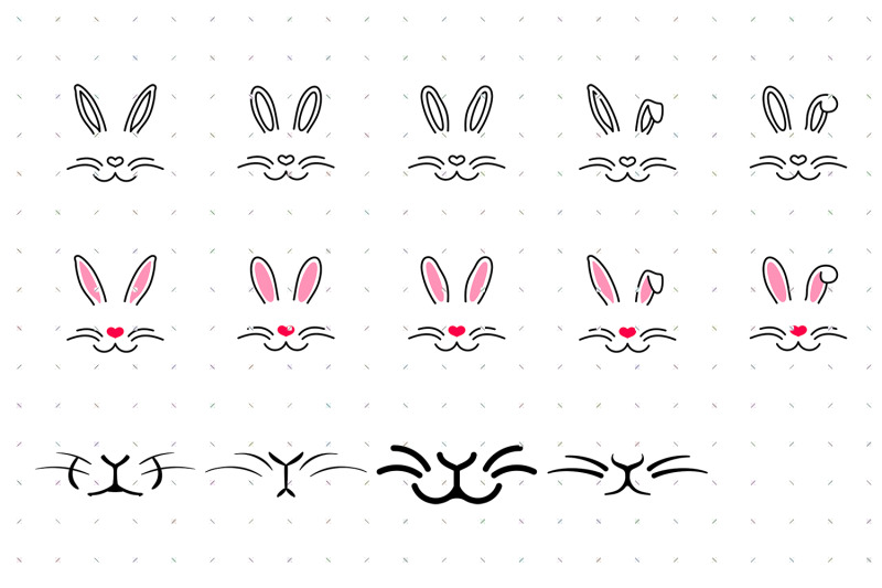 bunny-whiskers-and-rabbit-nose-svg