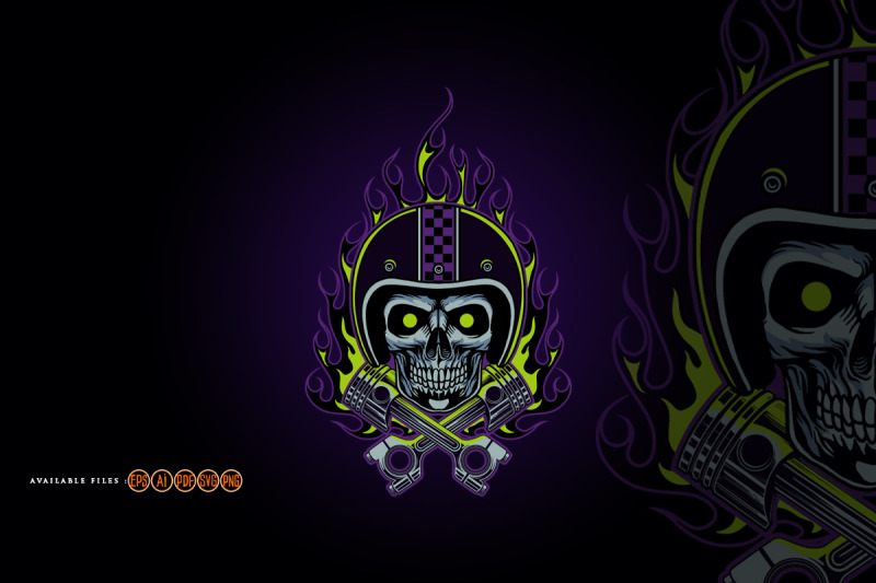 flame-skull-mechanic-bikers-racer-mascot