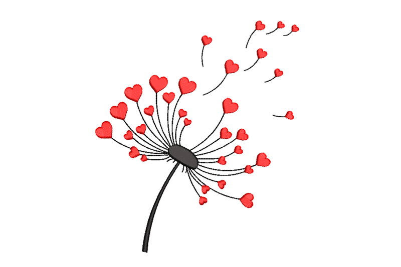 dandelion-with-red-hearts-machine-embroidery-design