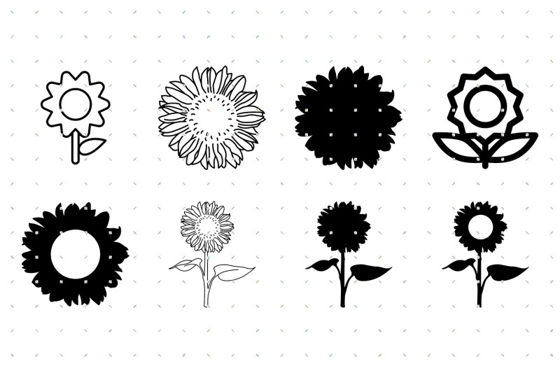 sunflower-with-stem-svg-clipart