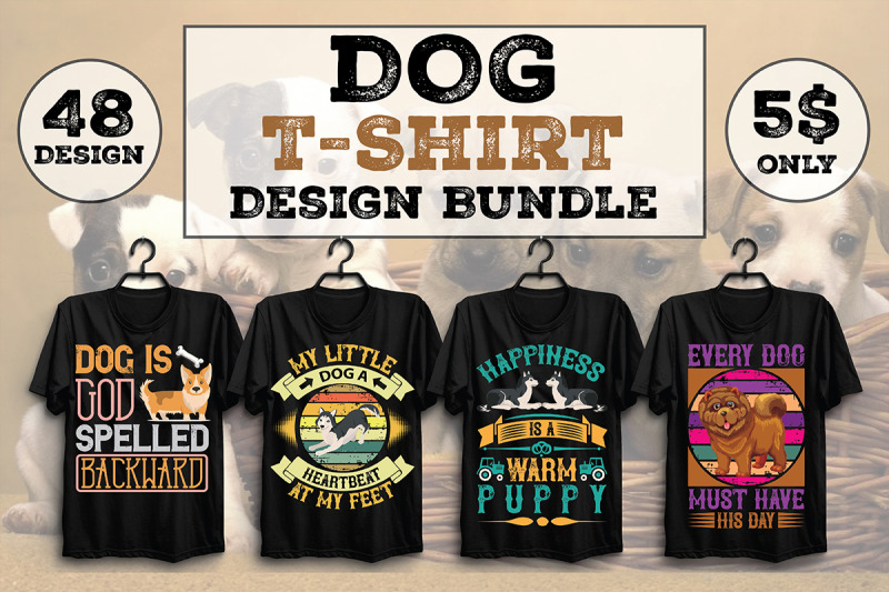 dog-t-shirt-design-bundle