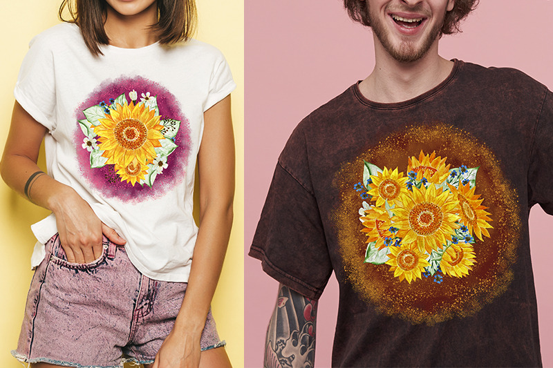 sublimation-sunflowers-backgrounds-clipart-flower