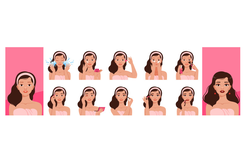 girl-skin-cleaning-makeup-everyday-routine-processes-pretty-woman-was
