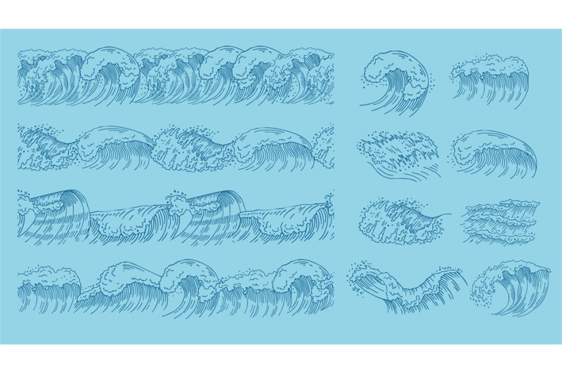 drawing-ocean-waves-seamless-pattern-or-border-wave-and-elements-sea