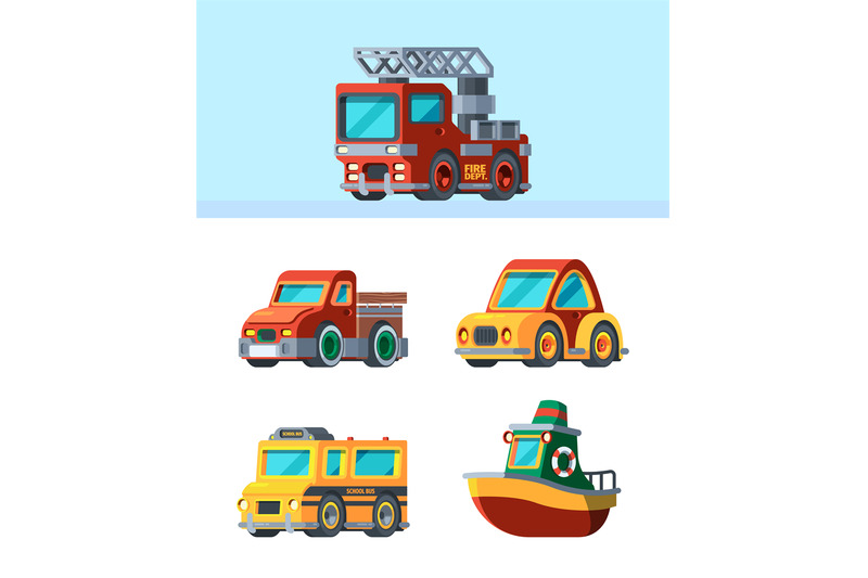 children-toys-stylized-vehicles-in-cartoon-style-different-transport