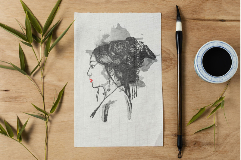 geisha-illustration-clipart