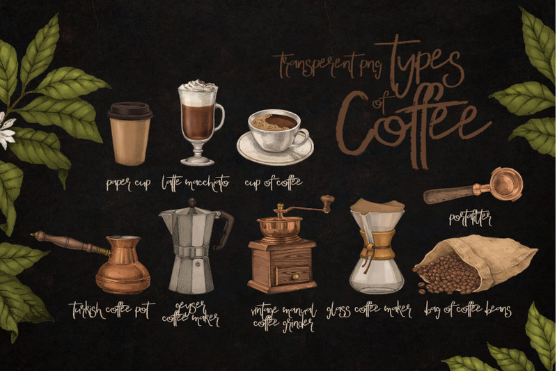 time-for-coffee-illustrations-set