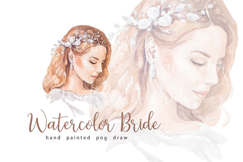 watercolor-blonde-woman-bride