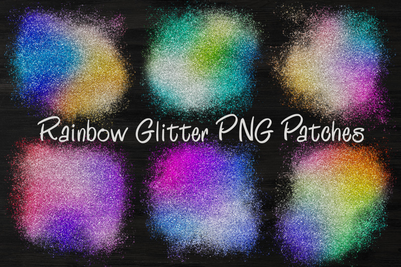 glitter-rainbow-patches-sublimation-design