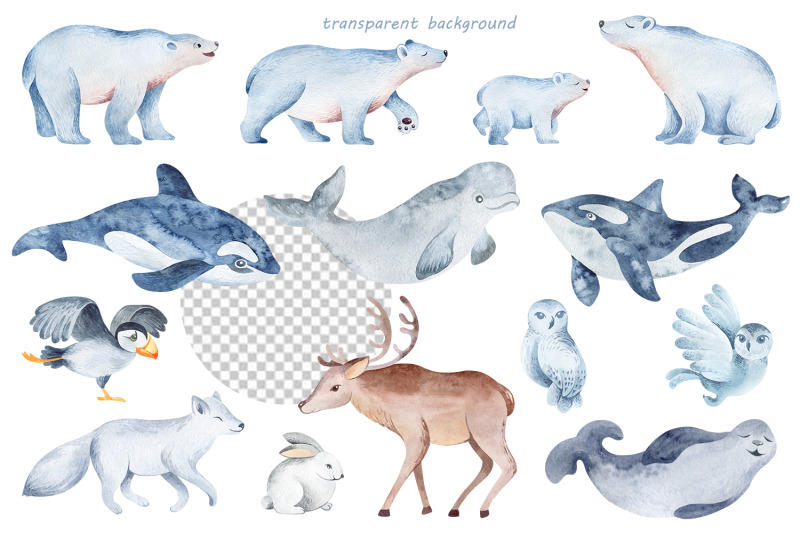 cute-animals-watercolor-clipart
